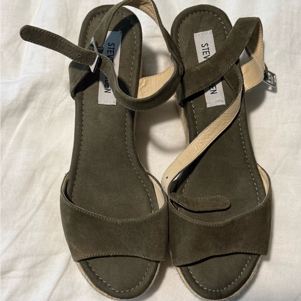 Steve Madden Olive Green Women's Sandals